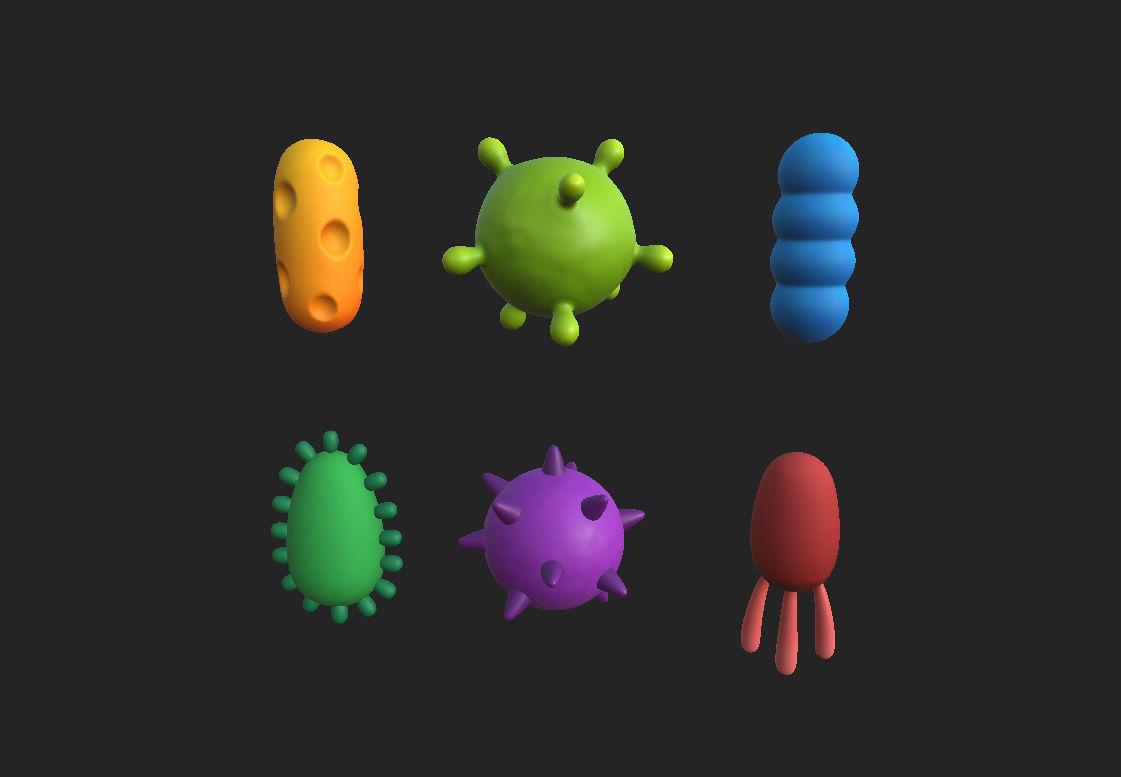 Bacteria Pack 3D model_15