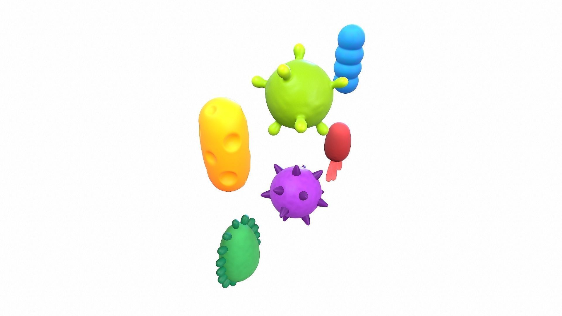 Bacteria Pack 3D model_12