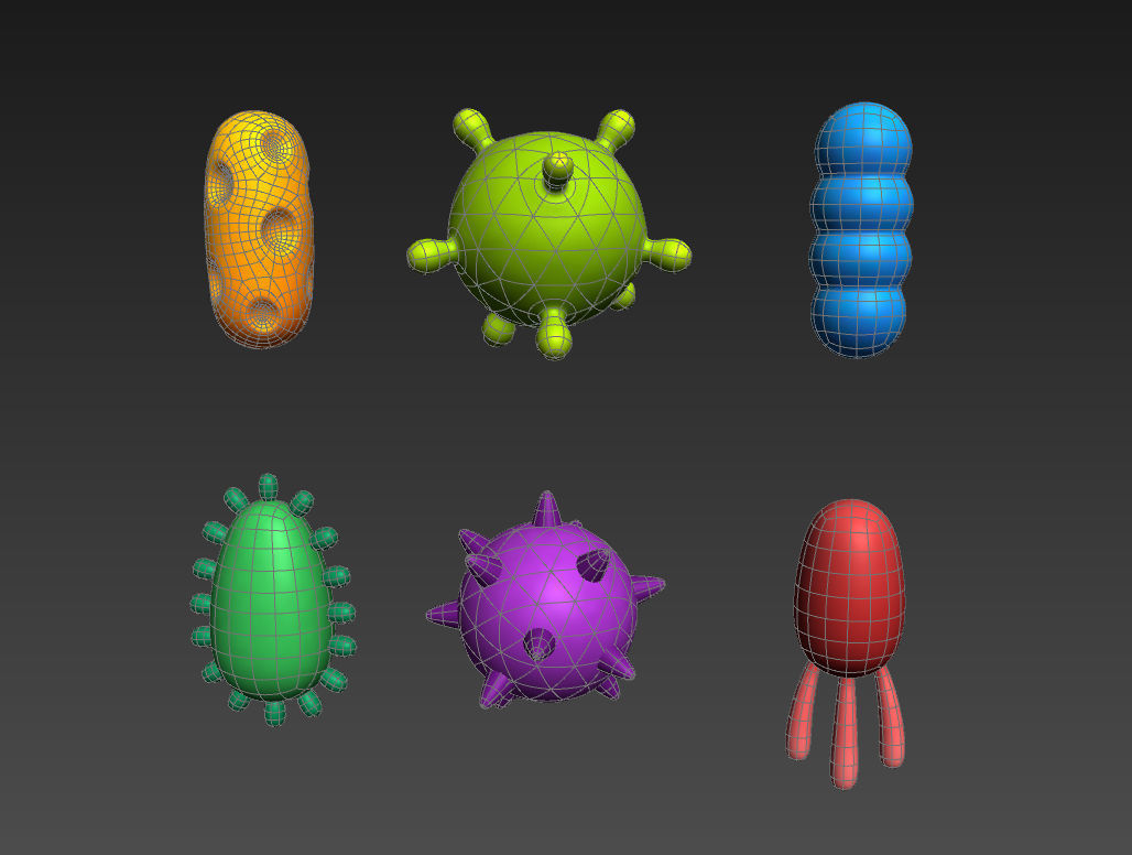 Bacteria Pack 3D model_27