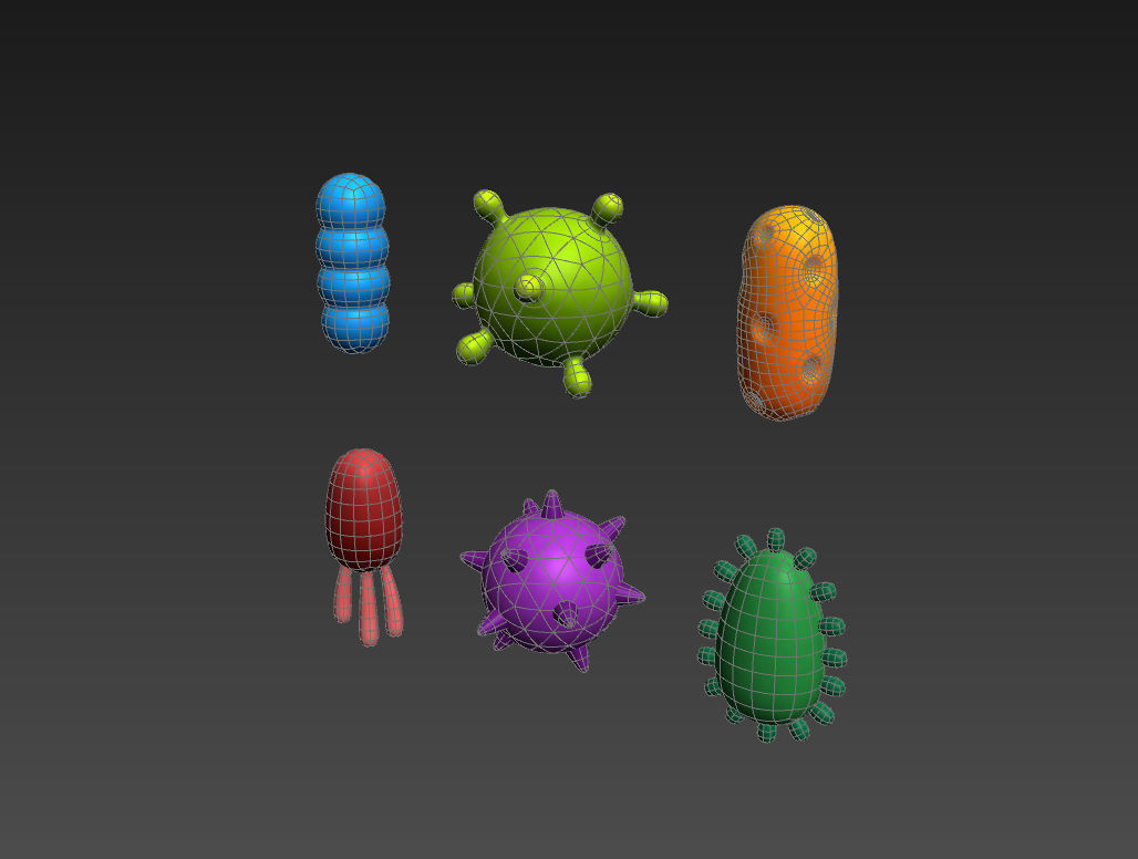 Bacteria Pack 3D model_29