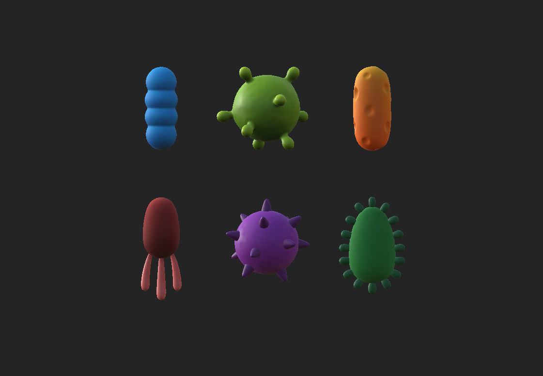 Bacteria Pack 3D model_19