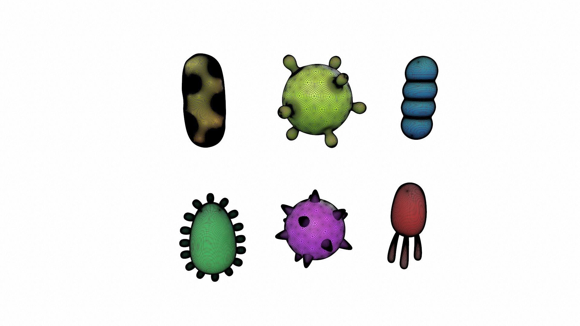 Bacteria Pack 3D model_14