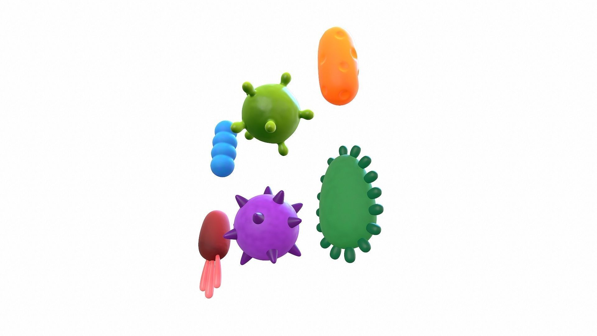 Bacteria Pack 3D model_11