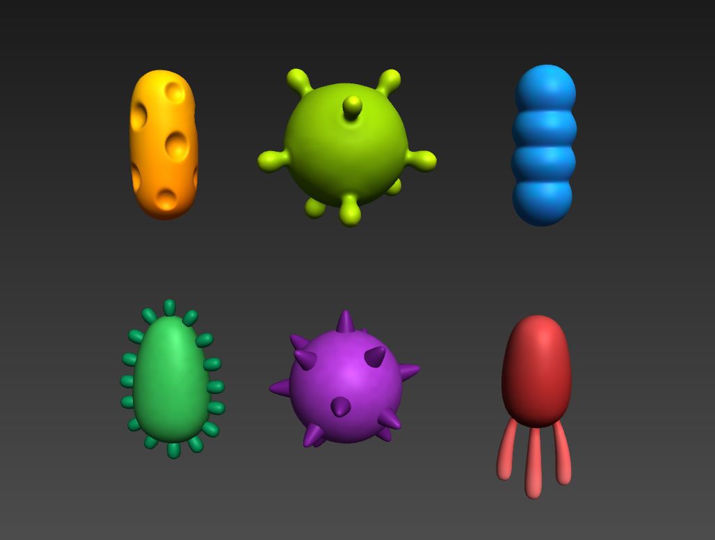 Bacteria Pack 3D model_26