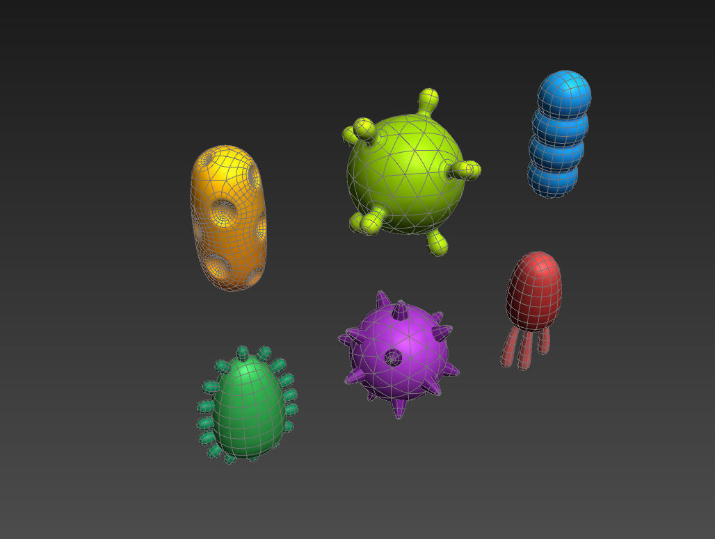 Bacteria Pack 3D model_28