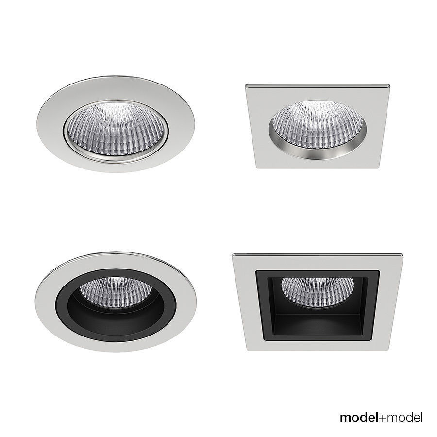 Recessed spotlights 3D model_0