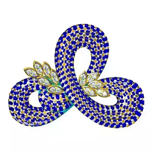 JCD Format  Diamond flower shape pendant 3dm jewelry 3D print model