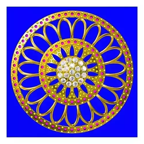 JCD Format  Cheap flower shape pendant jewelry cad institute