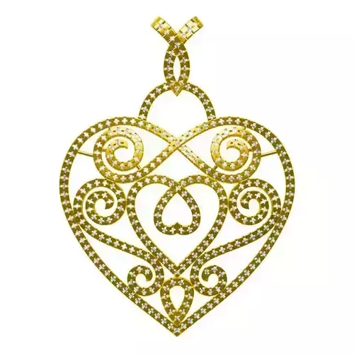 JCD Format  Cheap flower shape pendant jewelcad