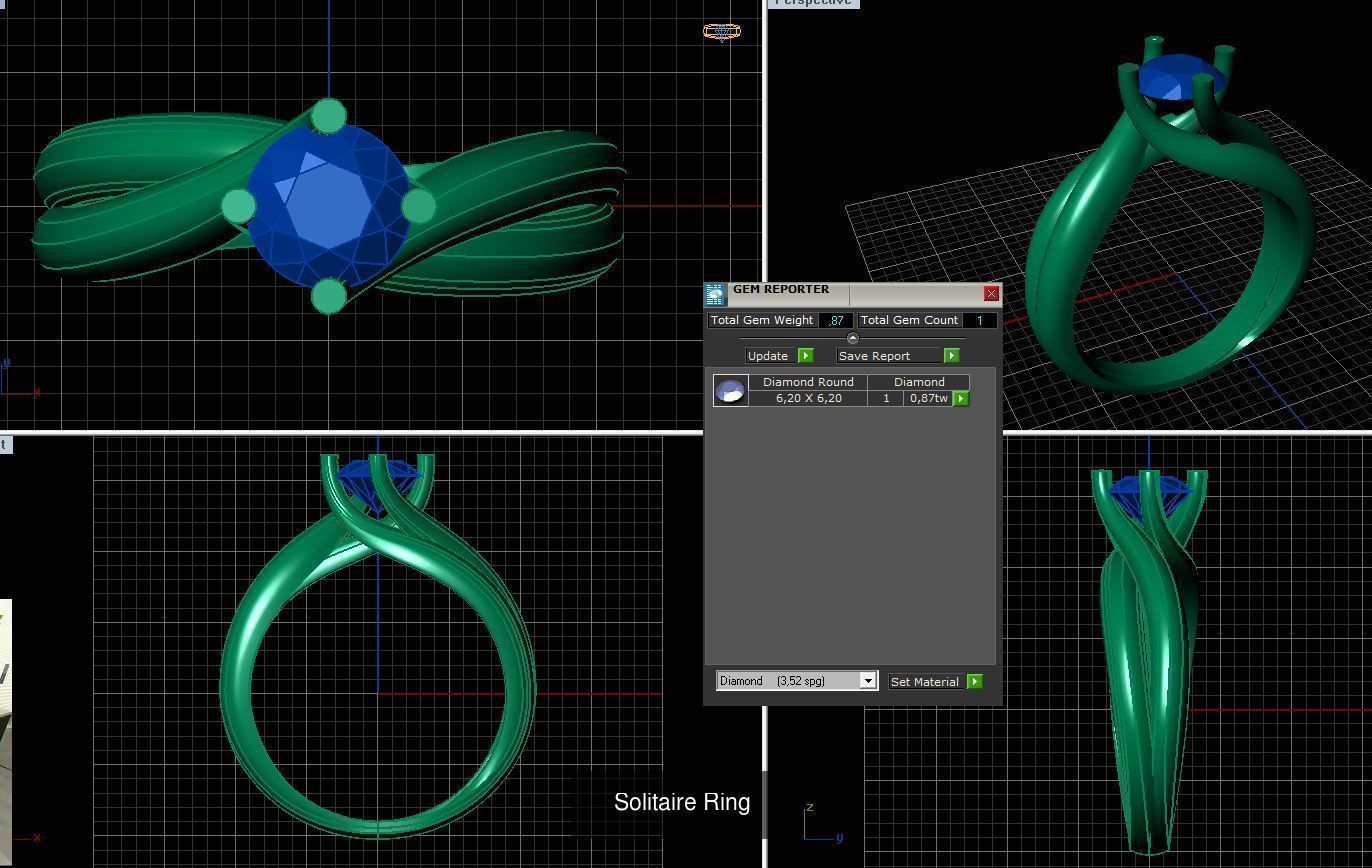 22 Model Solitaire Ring 3DM File 3D Model Collection_16