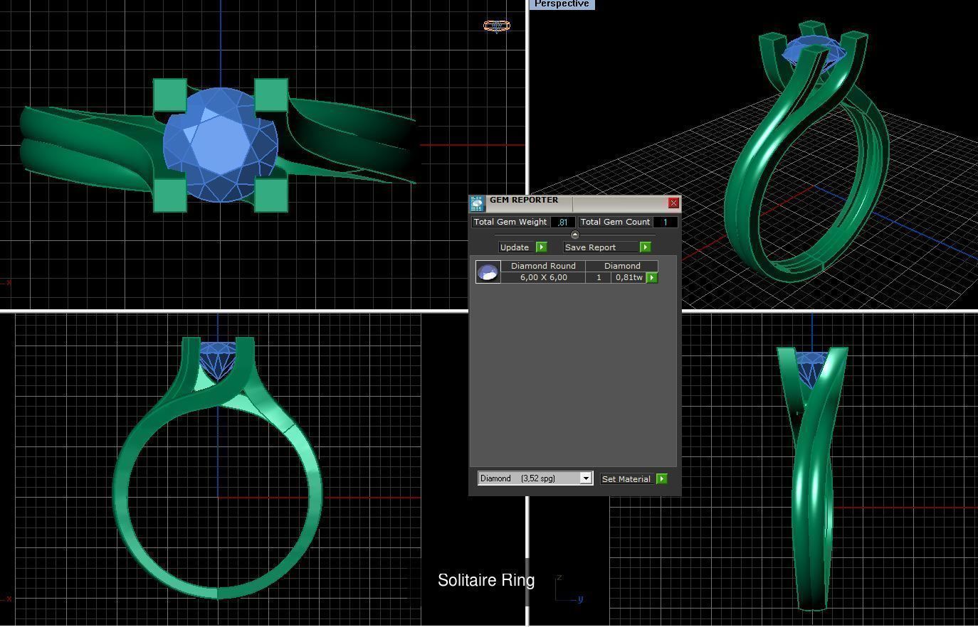 22 Model Solitaire Ring 3DM File 3D Model Collection_12
