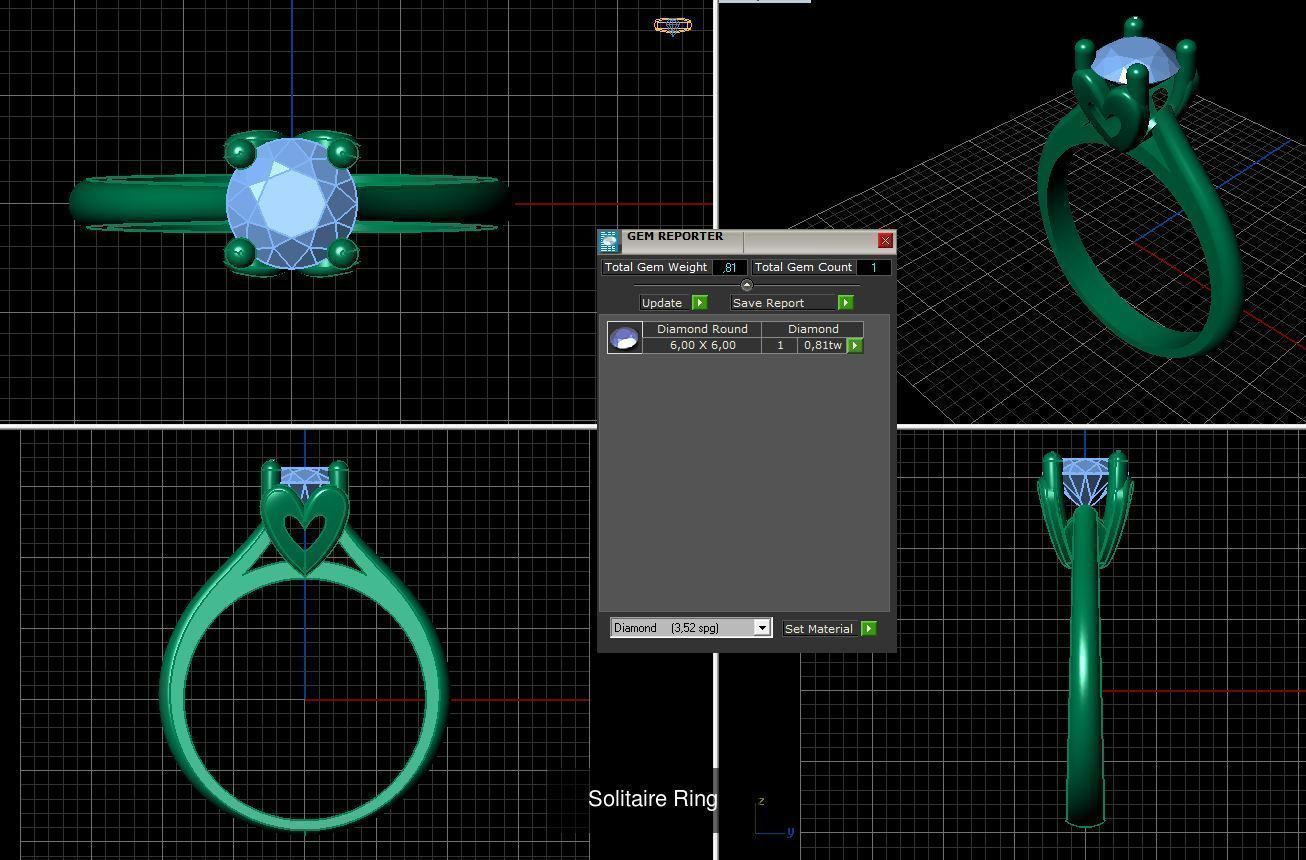 22 Model Solitaire Ring 3DM File 3D Model Collection_19