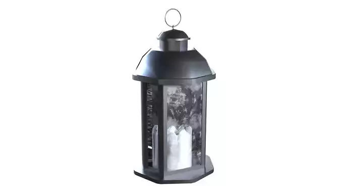 Lantern 2 of the 3 Free low-poly 3D model