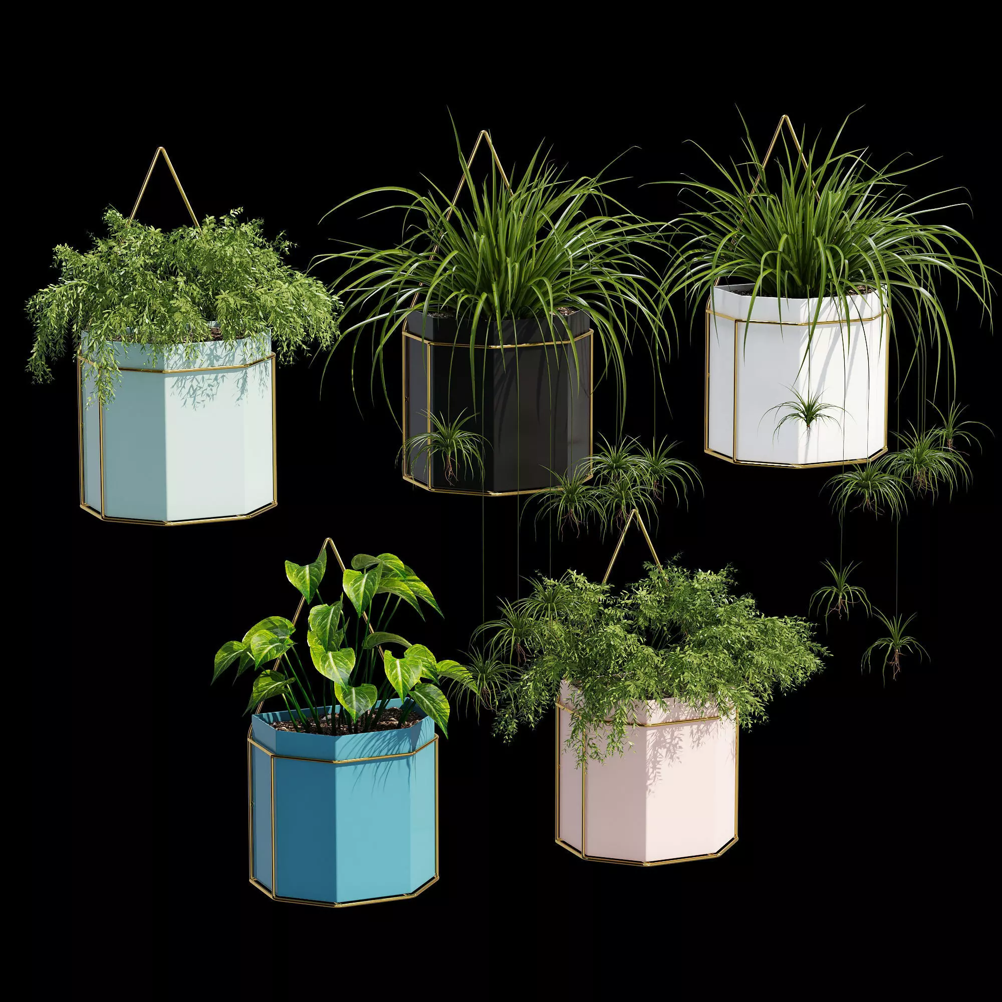 Uyova plant pots 3D model