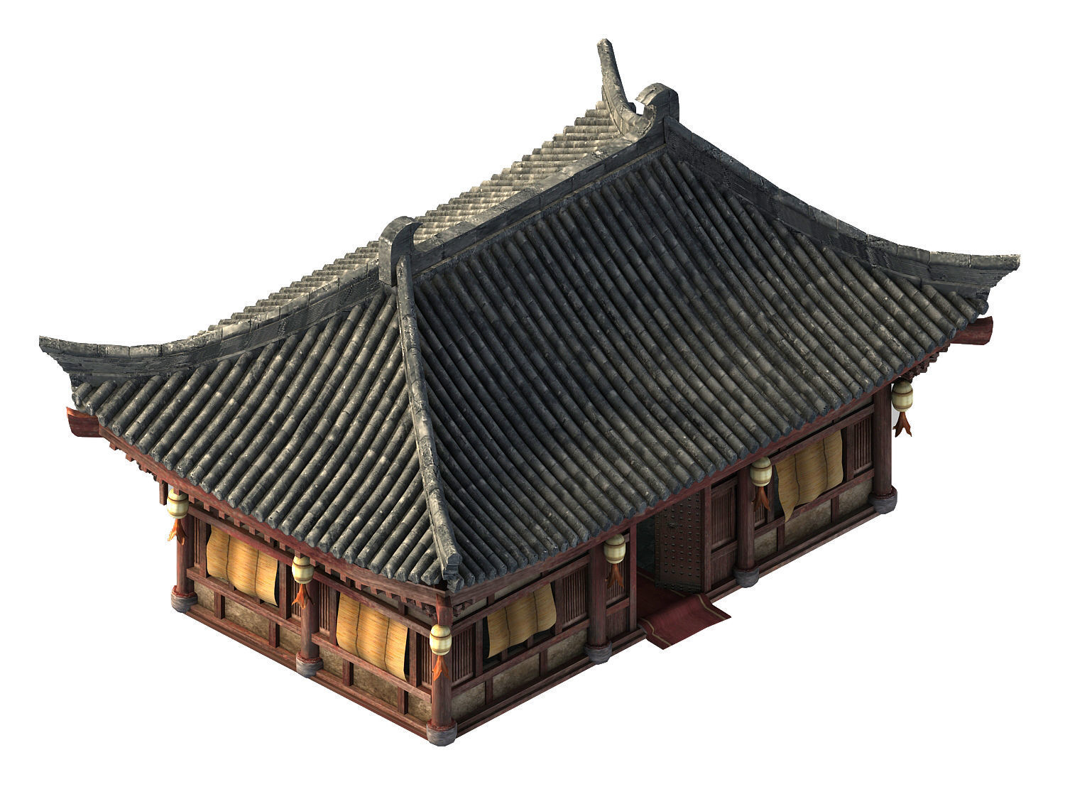 Tang Journey to the West - Ordinary Building 01 3D model_3