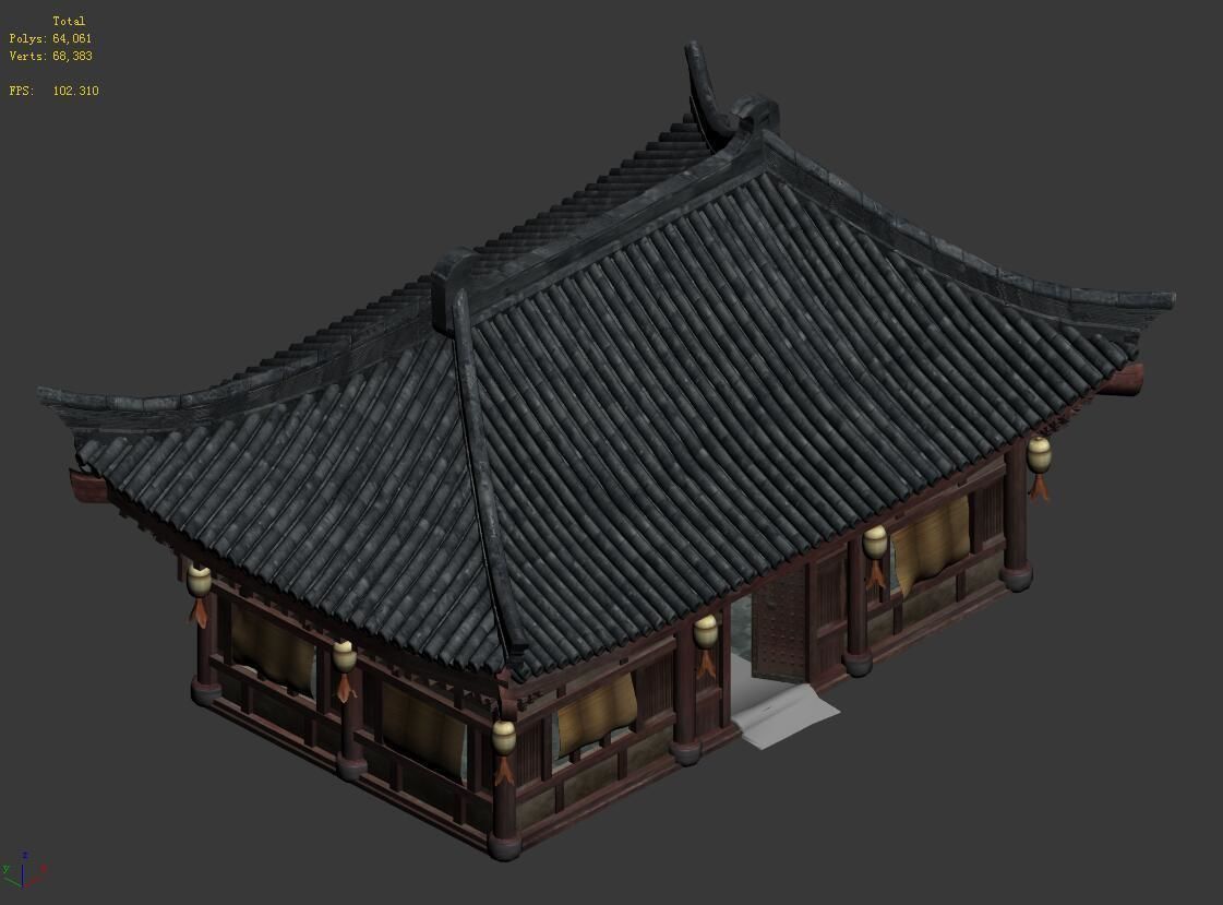Tang Journey to the West - Ordinary Building 01 3D model_2