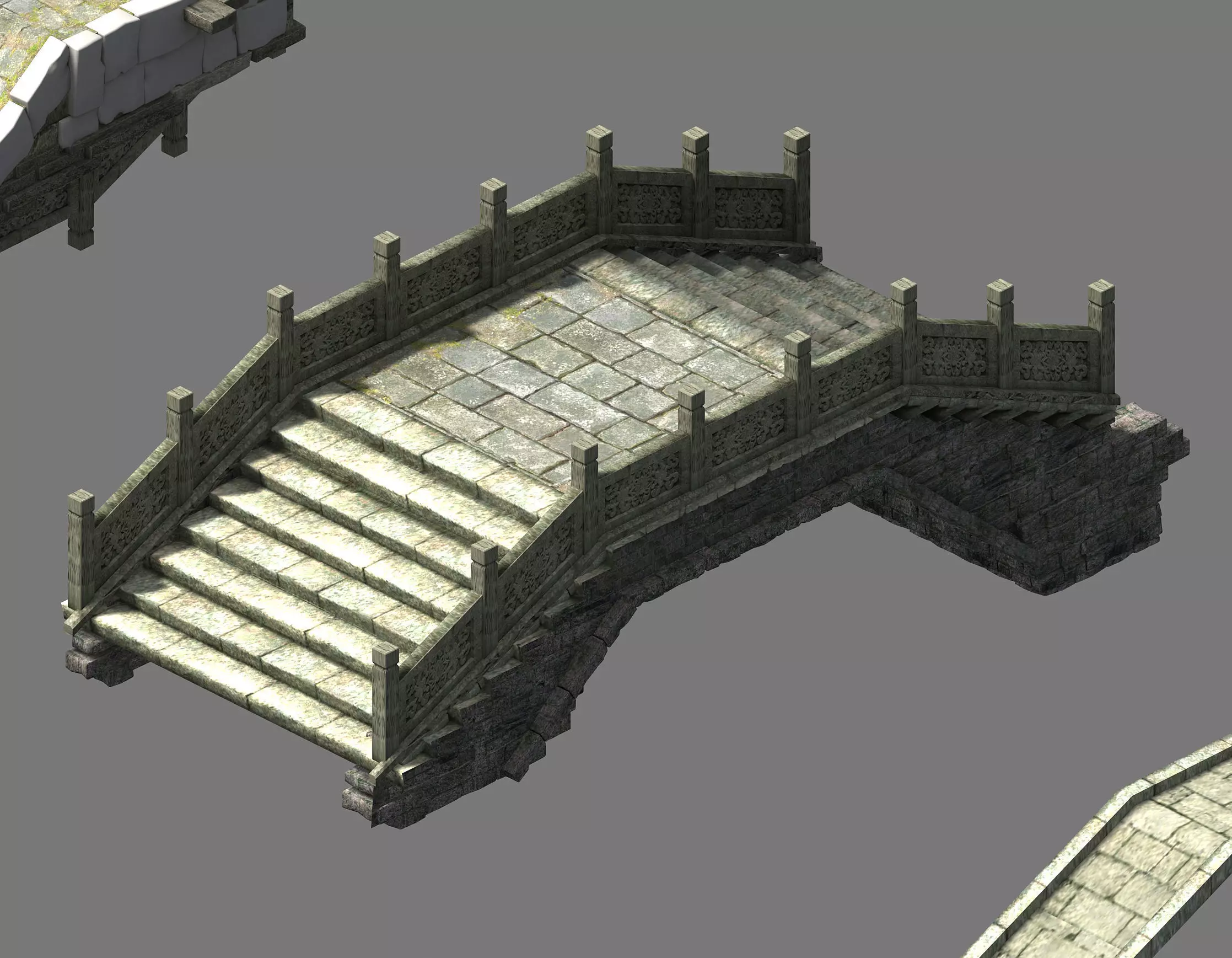 Tang Journey to the West - Stone Bridge 3D model_0