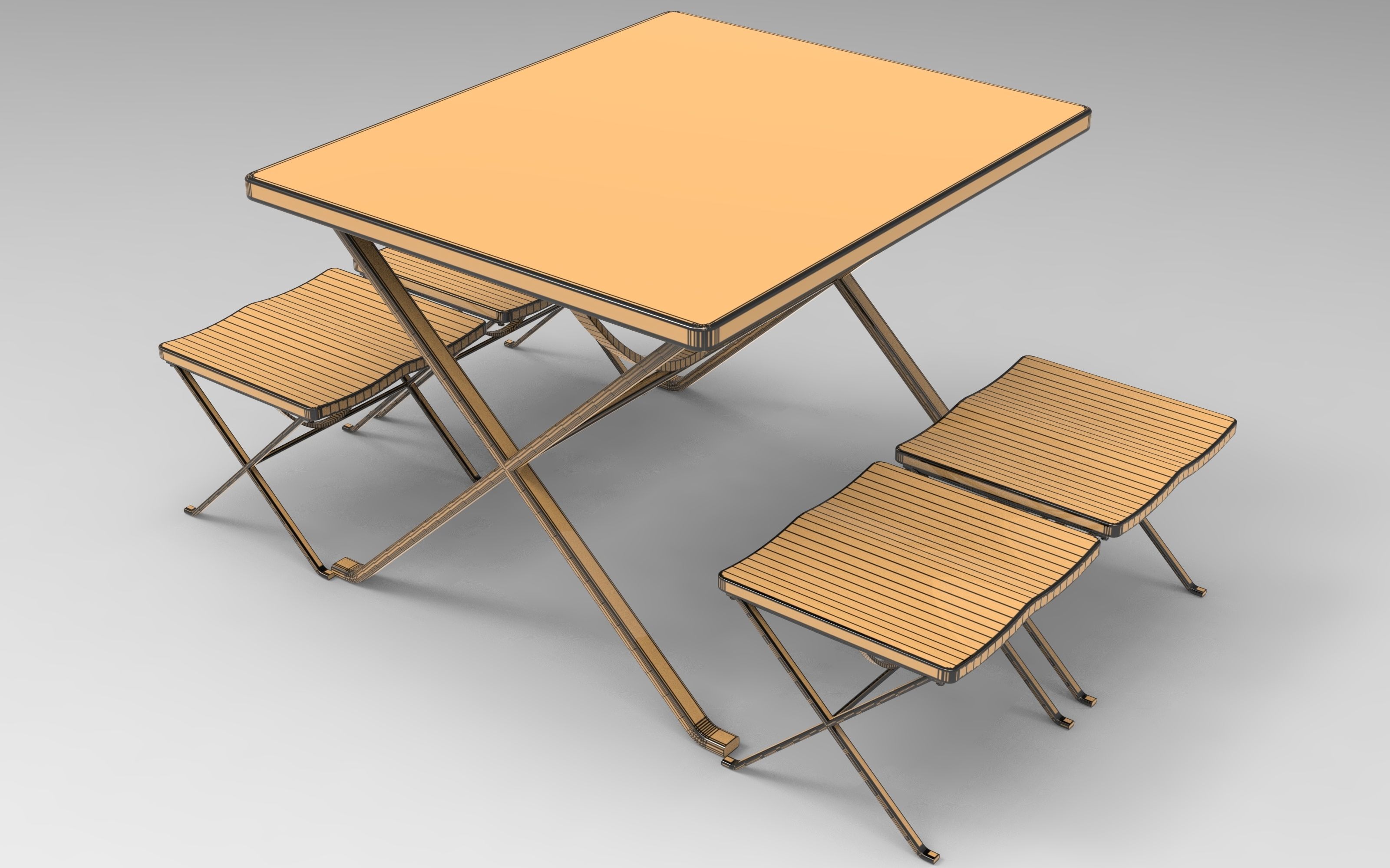 dining table 02 3D model_8