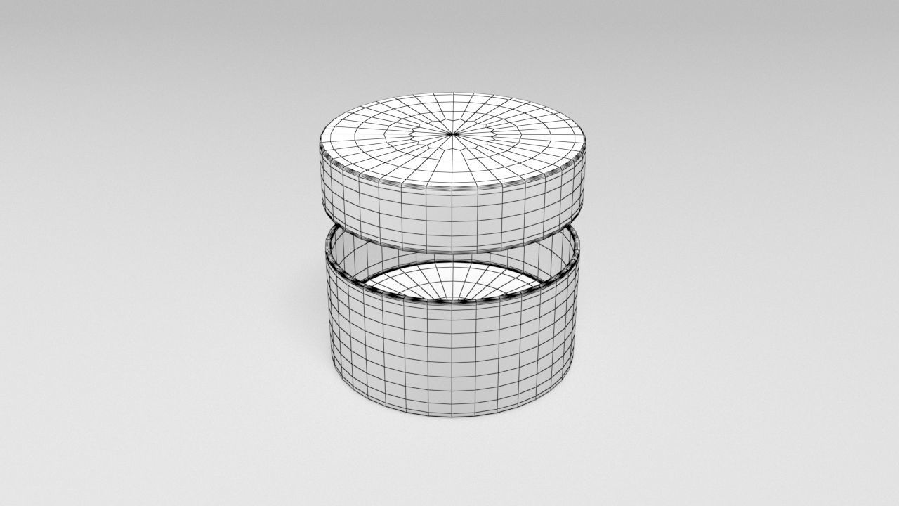 Cream Bottle 3D model_4