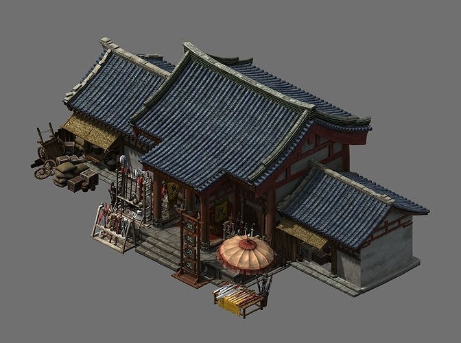 Tang Journey to the West - weapons shop 3D model