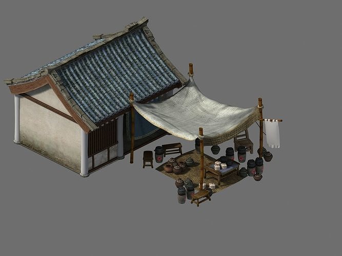 Tang Journey to the West - drug stand 3D model