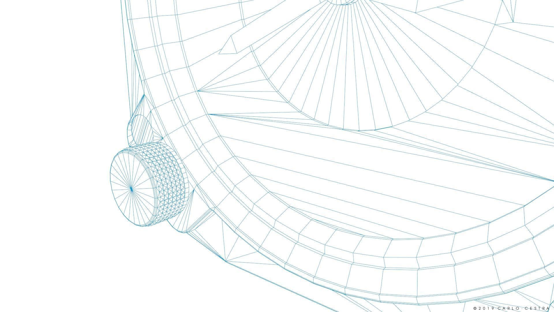 US ALTIMETER GAUGE Low-poly 3D model_21