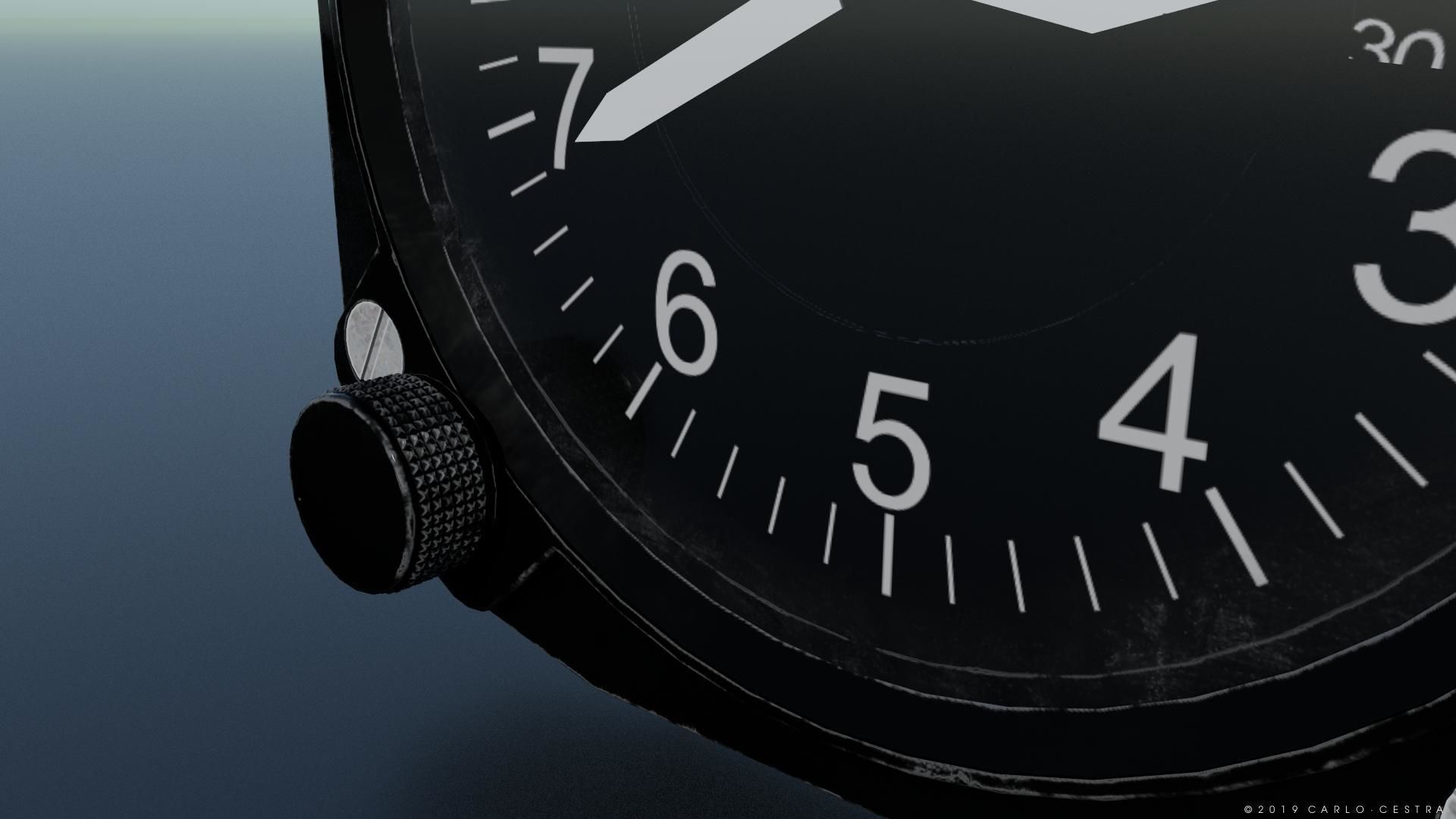 US ALTIMETER GAUGE Low-poly 3D model_4