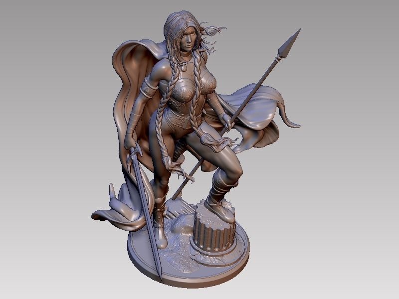 Valkyrie from Asgard 3D print model_3