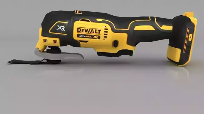 DEWALT 20v Max XR Oscillating Multi Tool DCS355B Low-poly 3D model