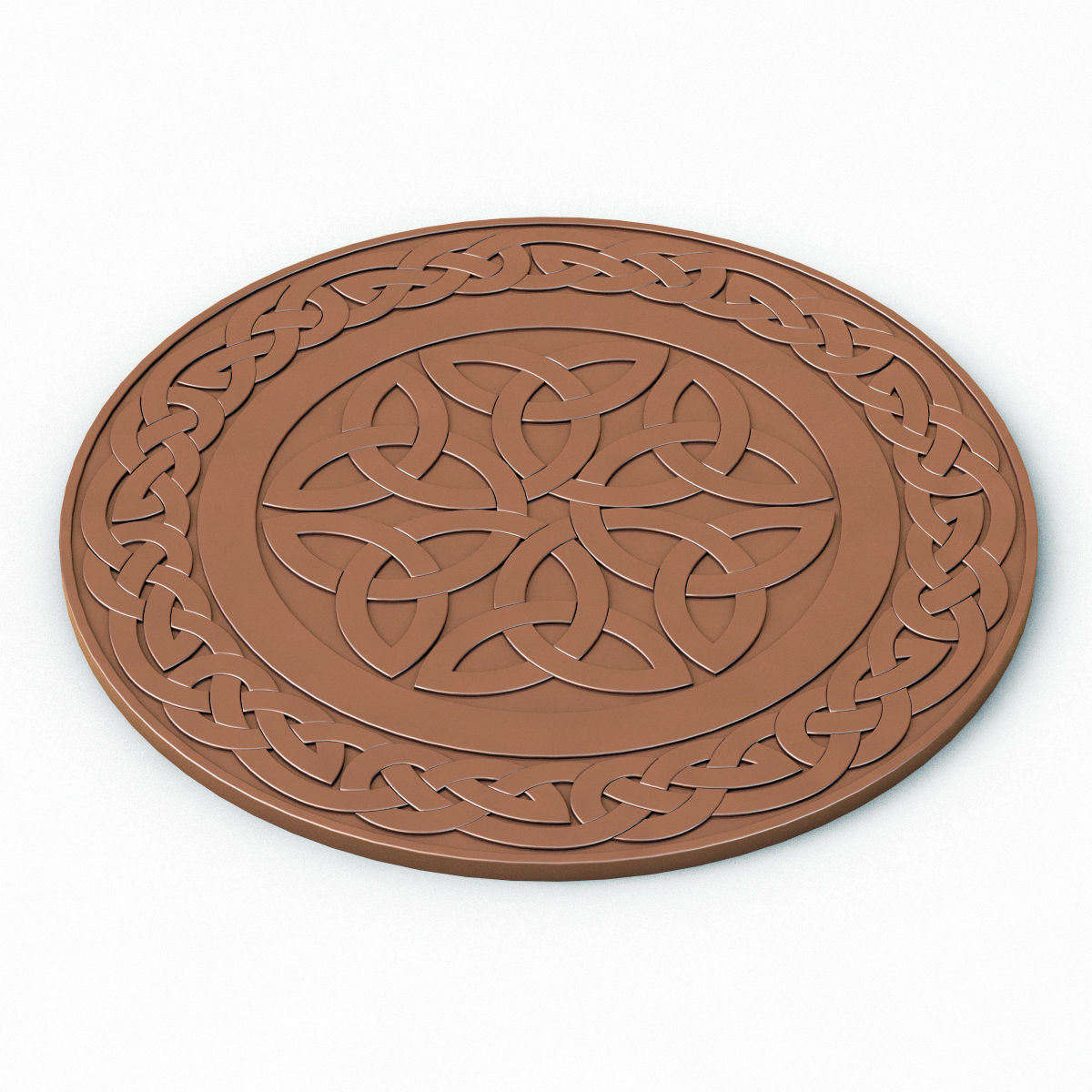 Celtic Medals Fantasy Coins - Circle Patterns 3D model_3
