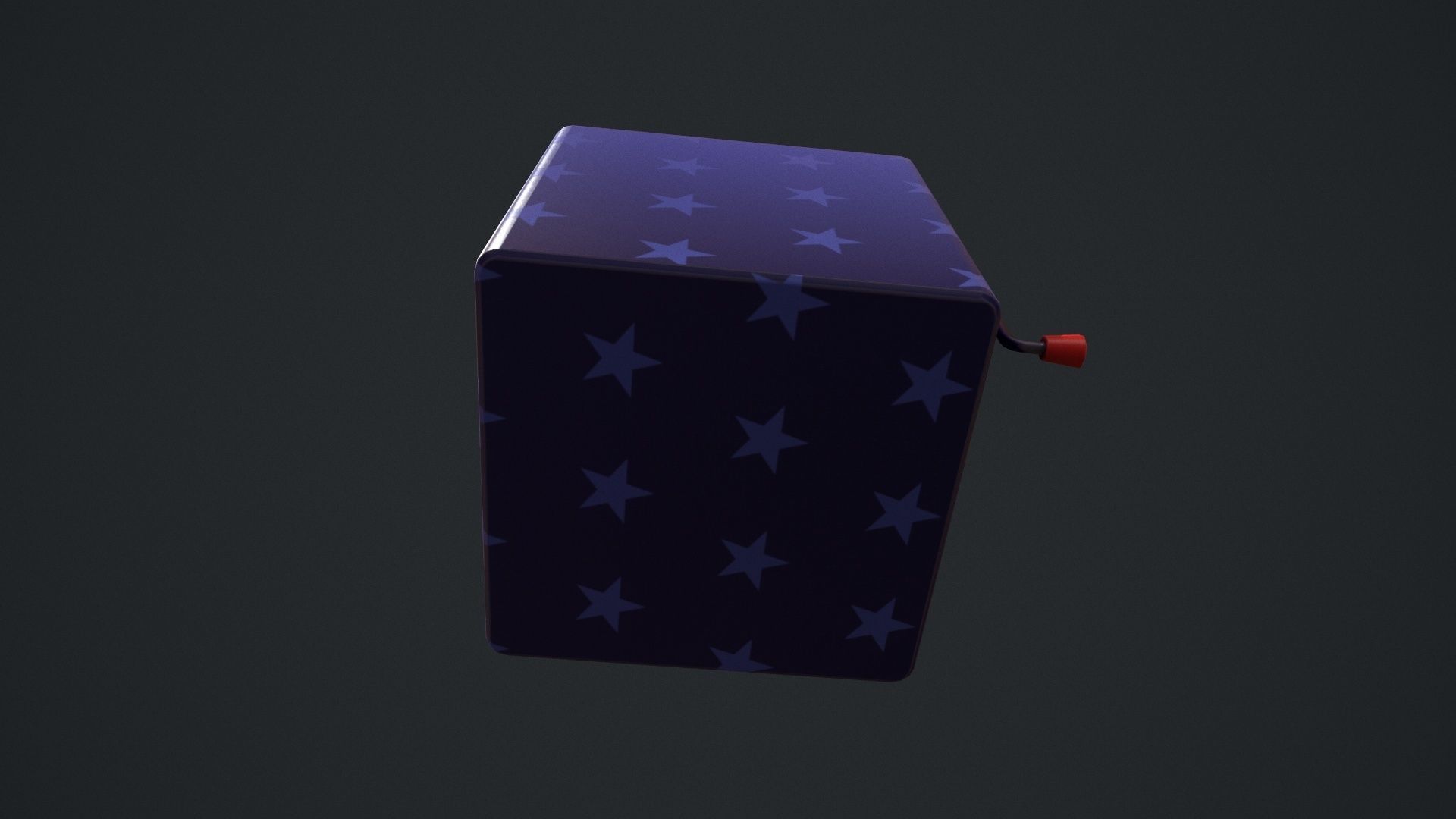 Cute Jack in The Box Low-poly 3D model_24
