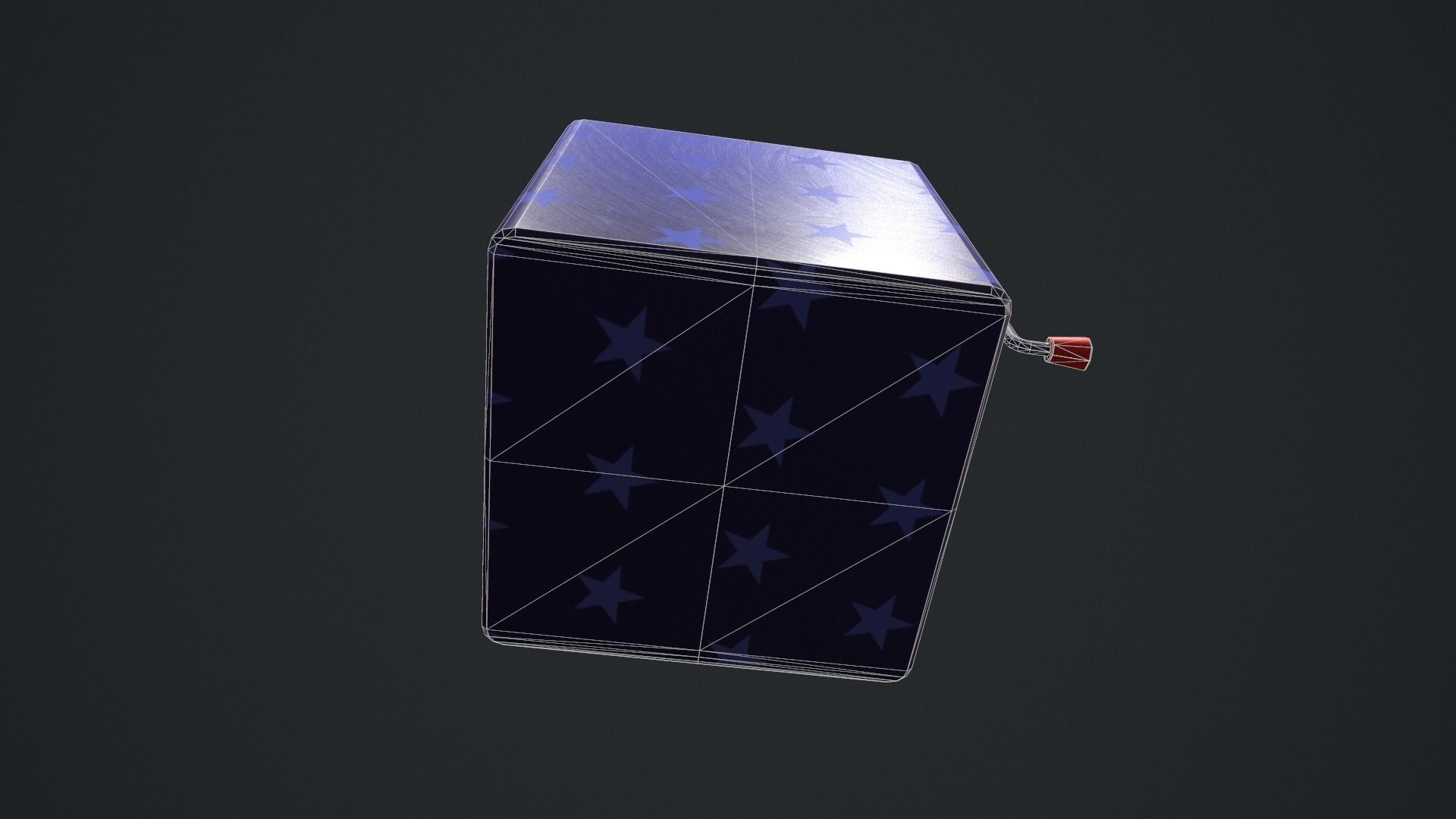 Cute Jack in The Box Low-poly 3D model_23