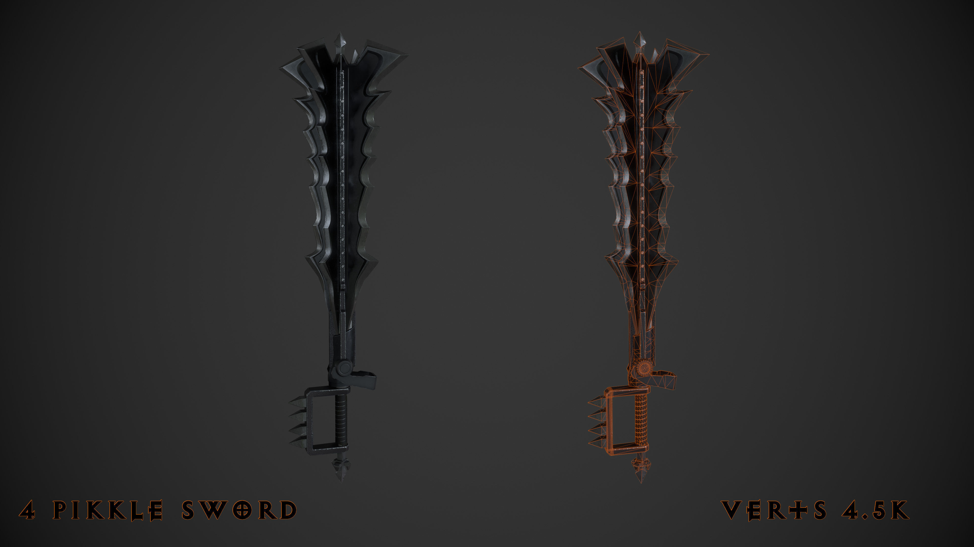 Weapons of Evil Basic Vol1 Lowpoly Low-poly 3D model_3