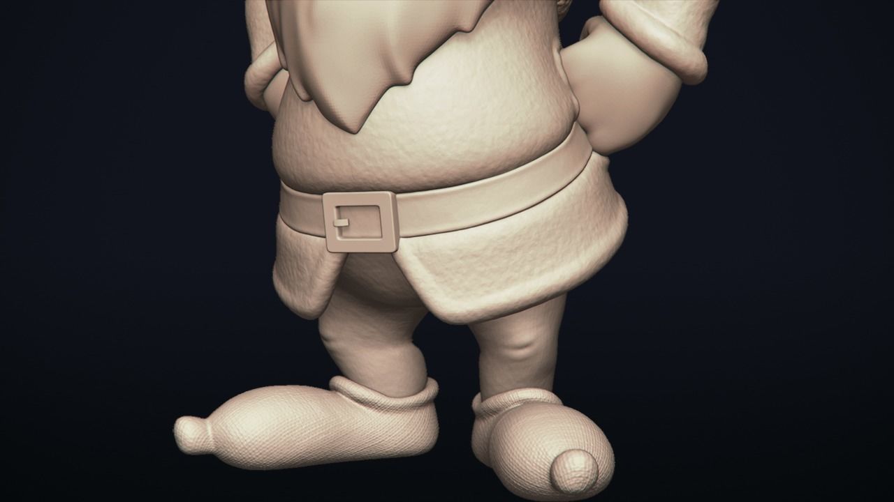 Grumpy - One of the seven Dwarfs - printable 3D print model_23