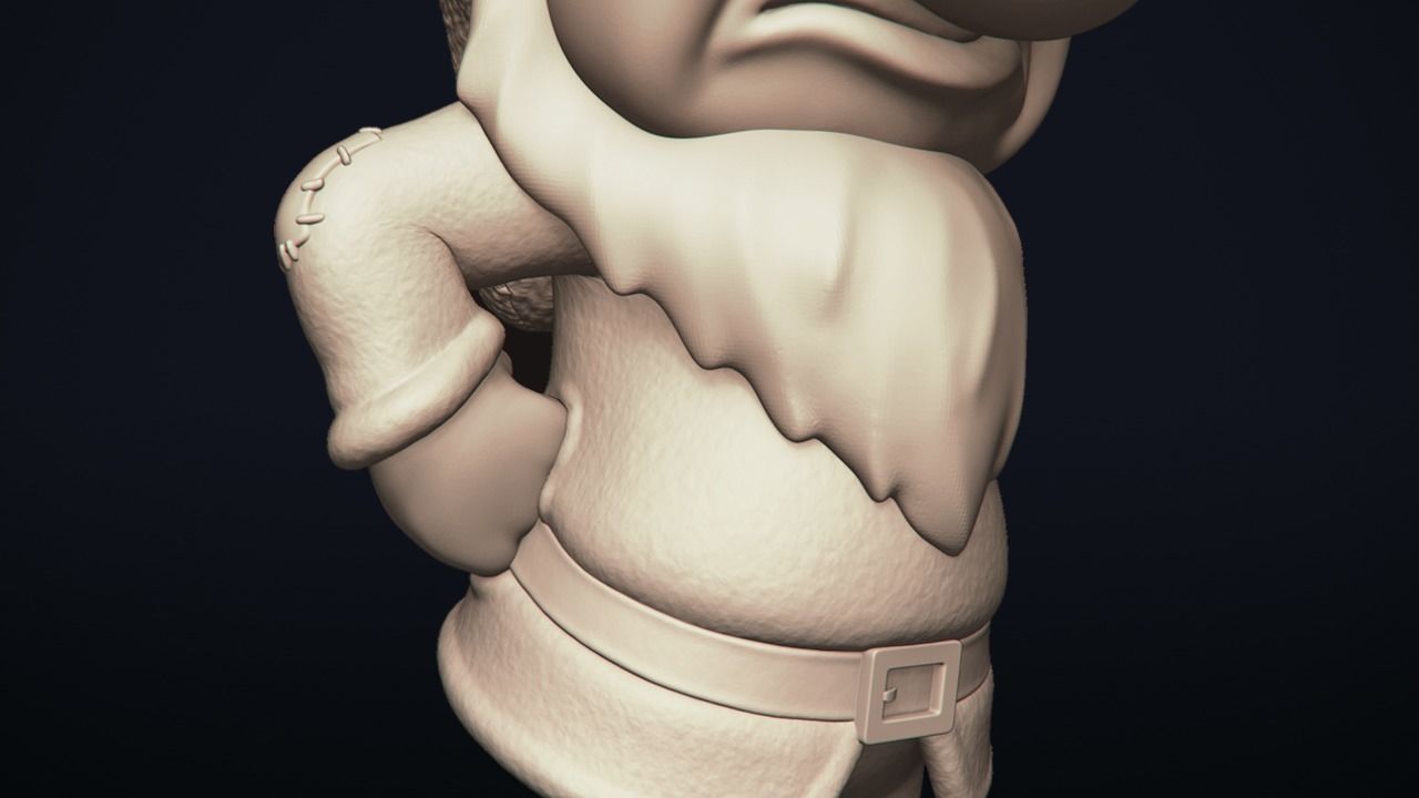 Grumpy - One of the seven Dwarfs - printable 3D print model_22
