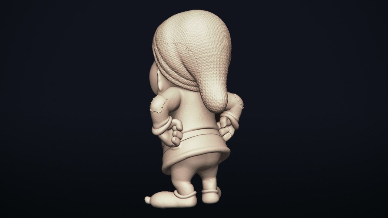 Grumpy - One of the seven Dwarfs - printable 3D print model_10