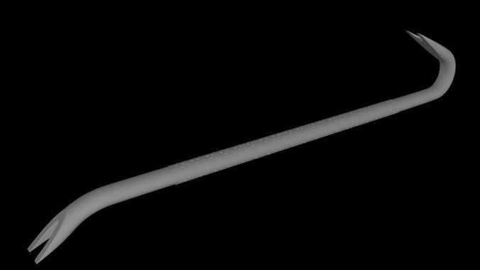 Fortnite getaway crowbar un-textured 3D model