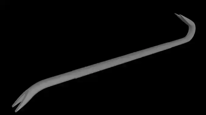 Fortnite getaway crowbar un-textured 3D model