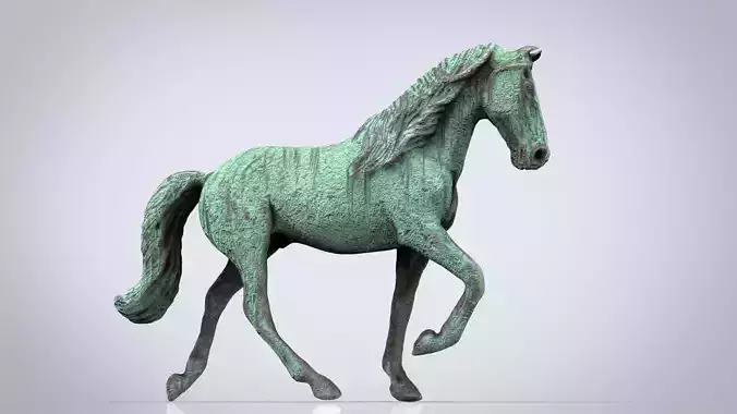 MONUMENT HORSE Low-poly 3D model