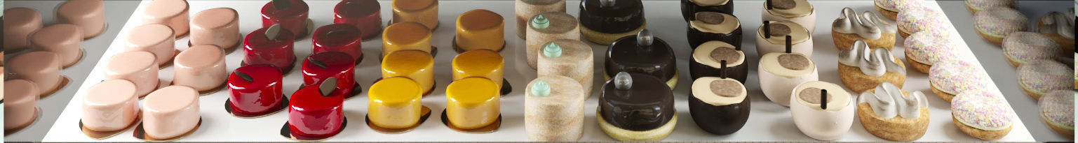 Fridge with desserts 3D model_4