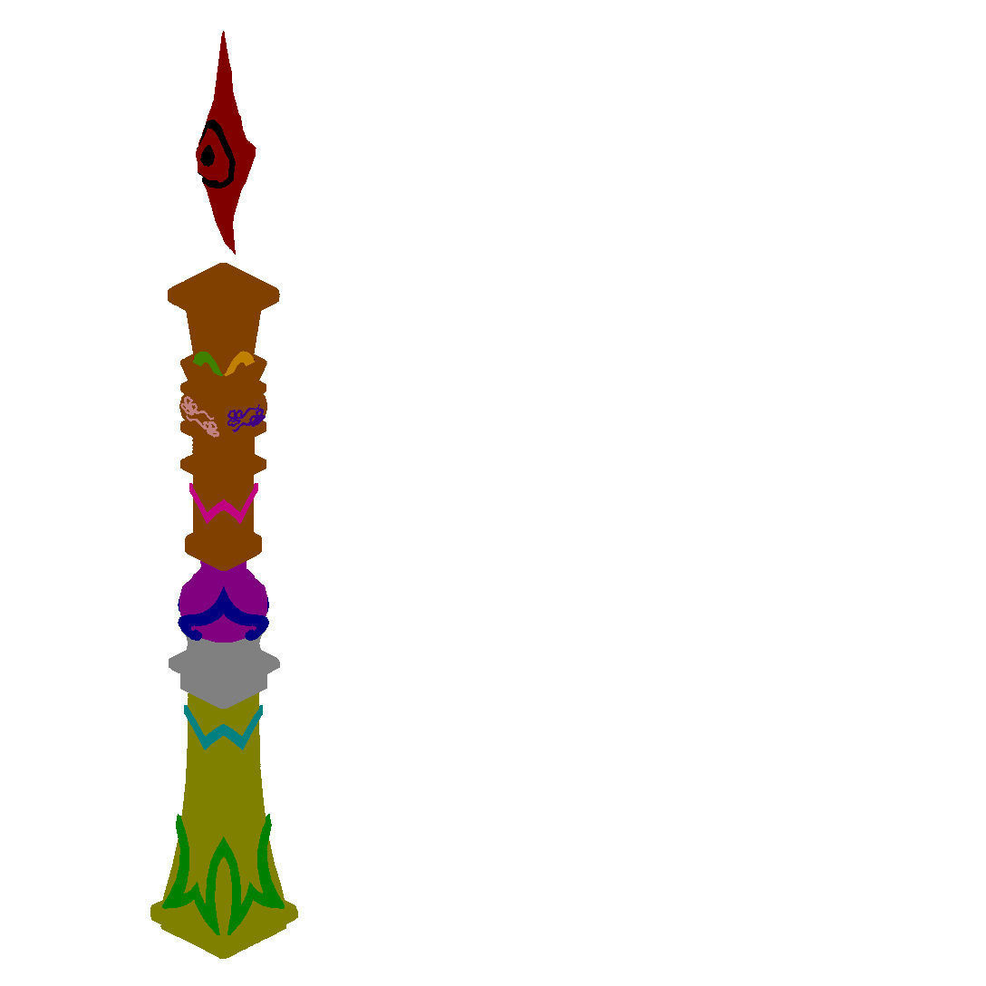 Tang Immortal flow Taiwan - column 04 3D model_2