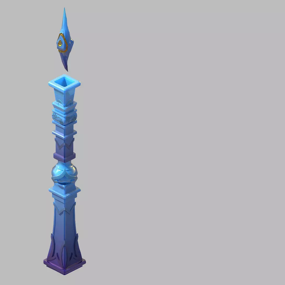 Tang Immortal flow Taiwan - column 04 3D model_0