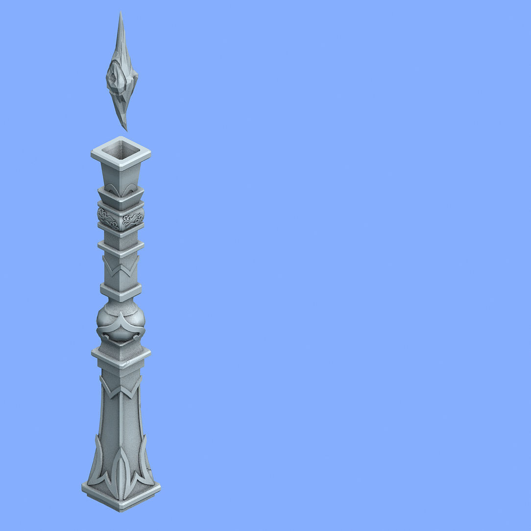 Tang Immortal flow Taiwan - column 04 3D model_3