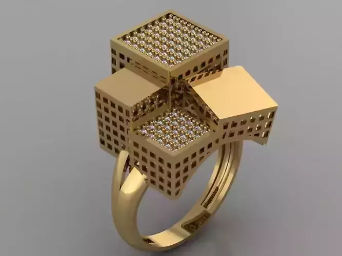 GC GOLD Y241- Diamond gold Ring 
