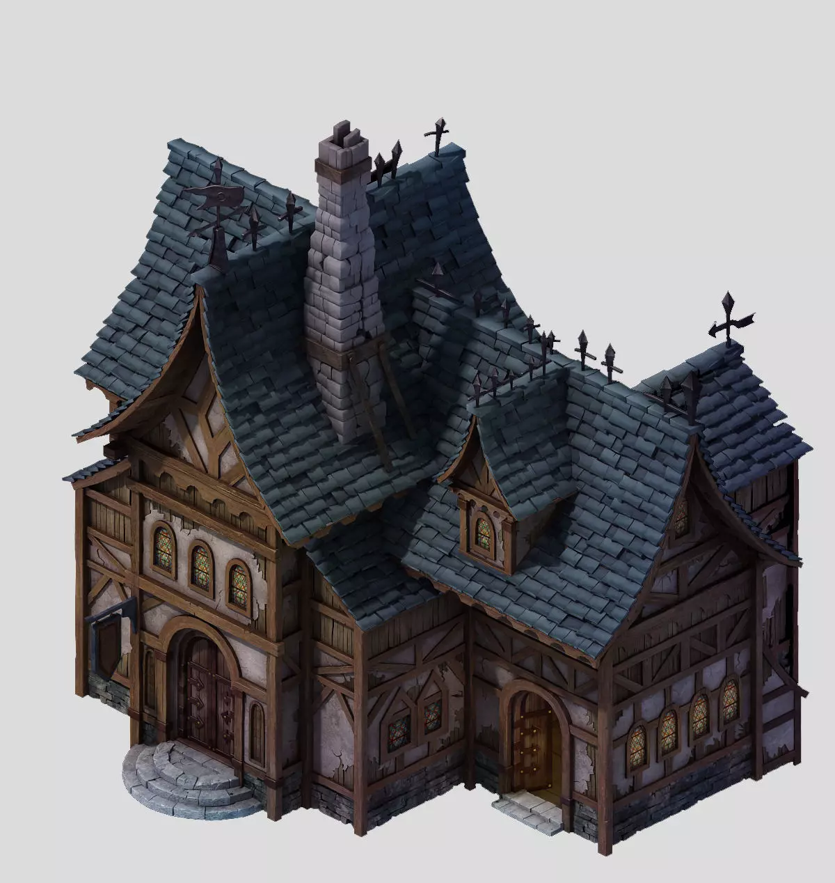 Tang Small manor -1 3D model_0
