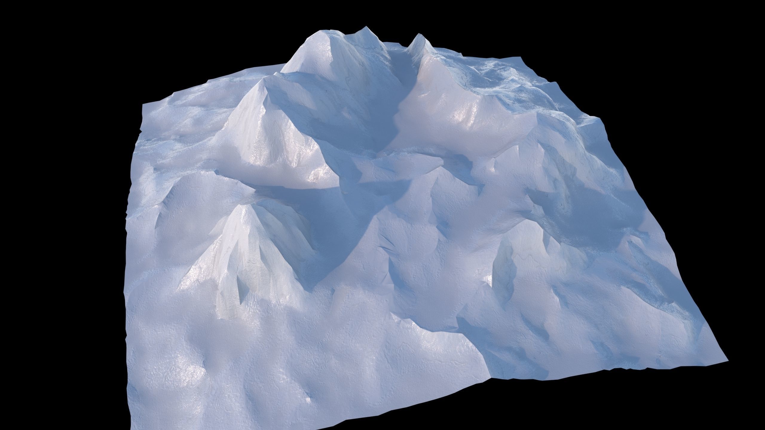 Mountain Low Poly PBR Low-poly 3D model_4
