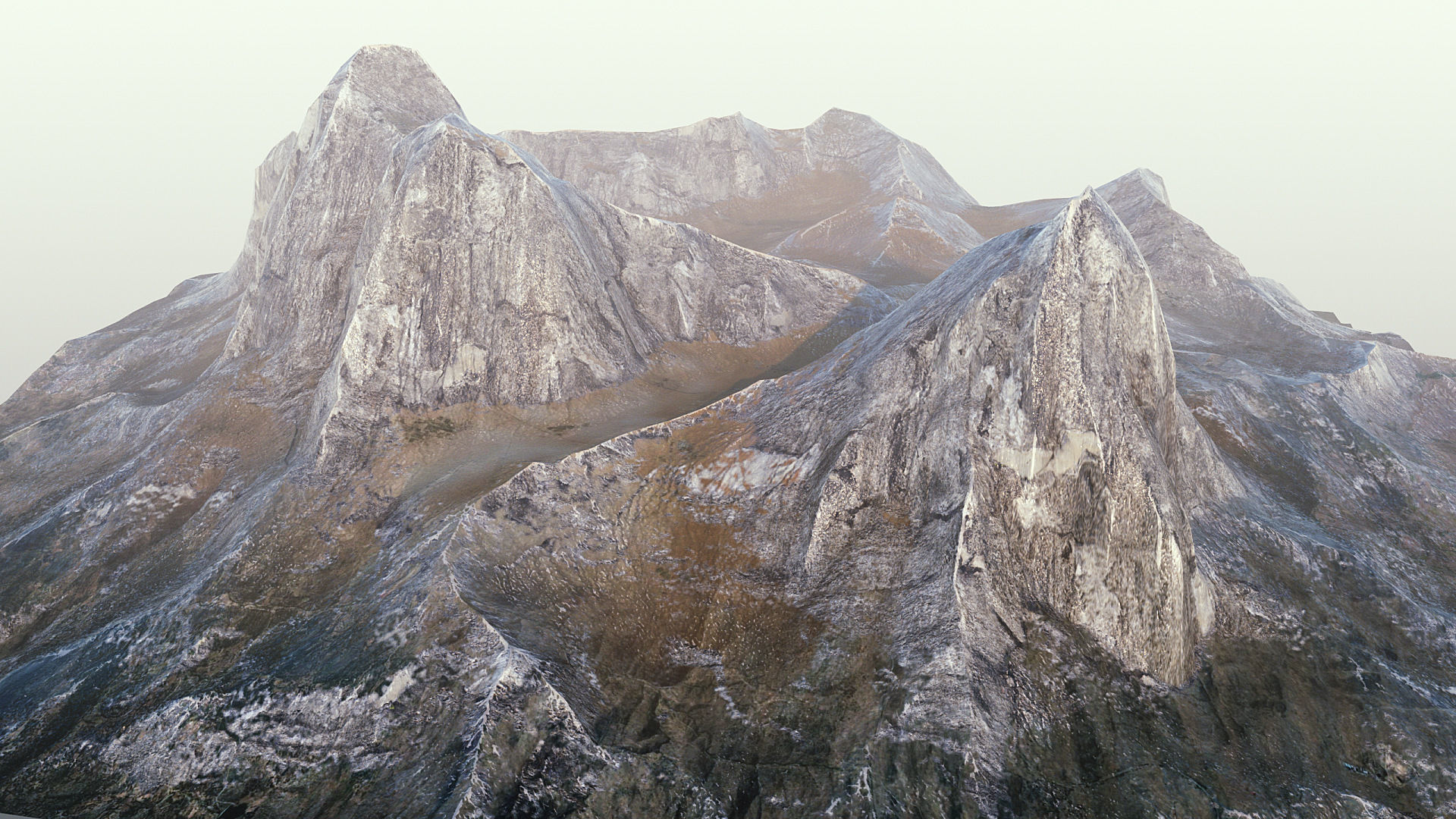 Mountain Low Poly PBR Low-poly 3D model_3