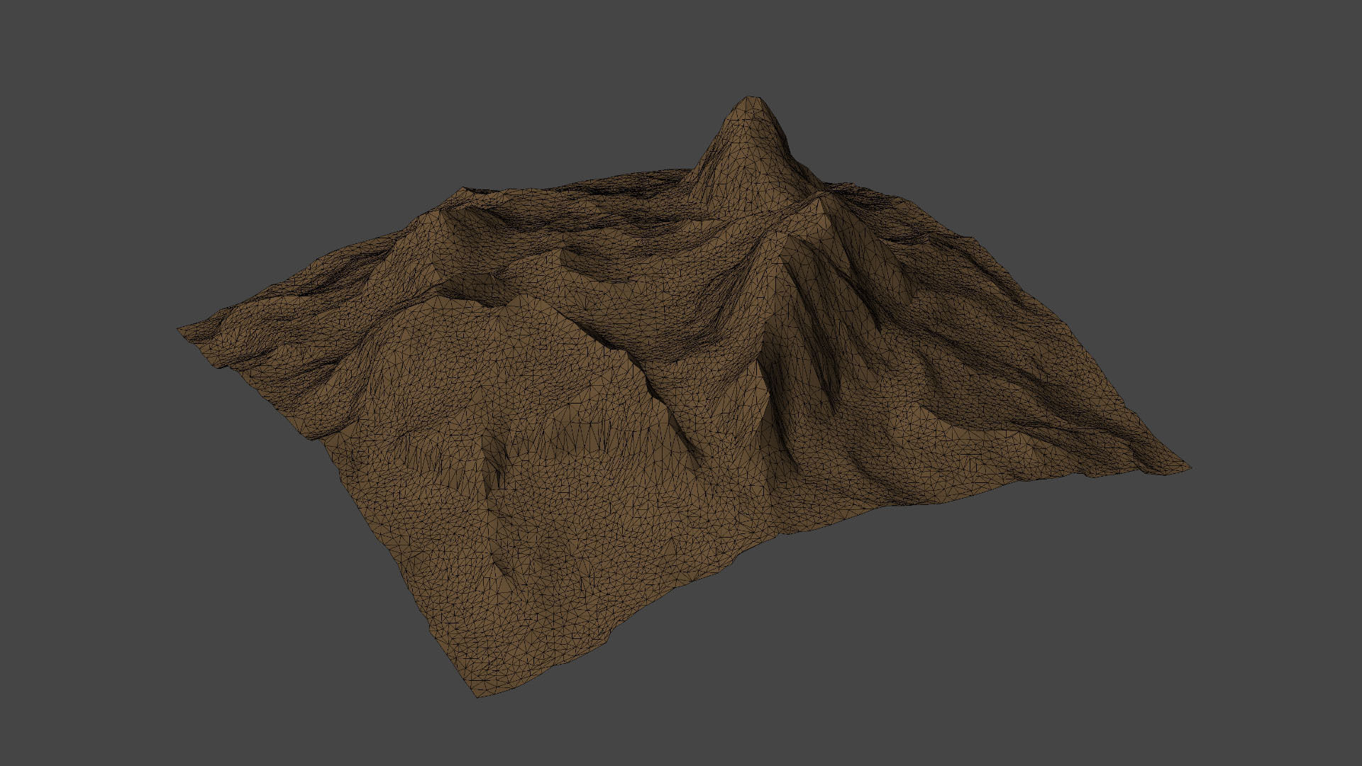 Mountain Low Poly PBR Low-poly 3D model_10