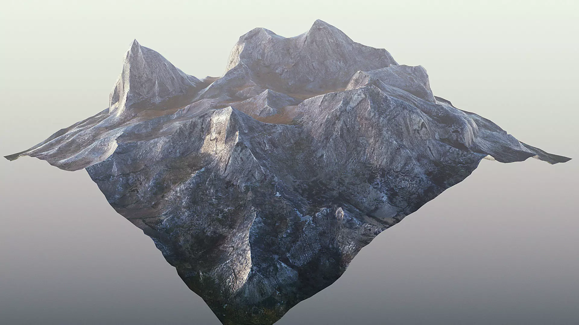 Mountain Low Poly PBR Low-poly 3D model_0