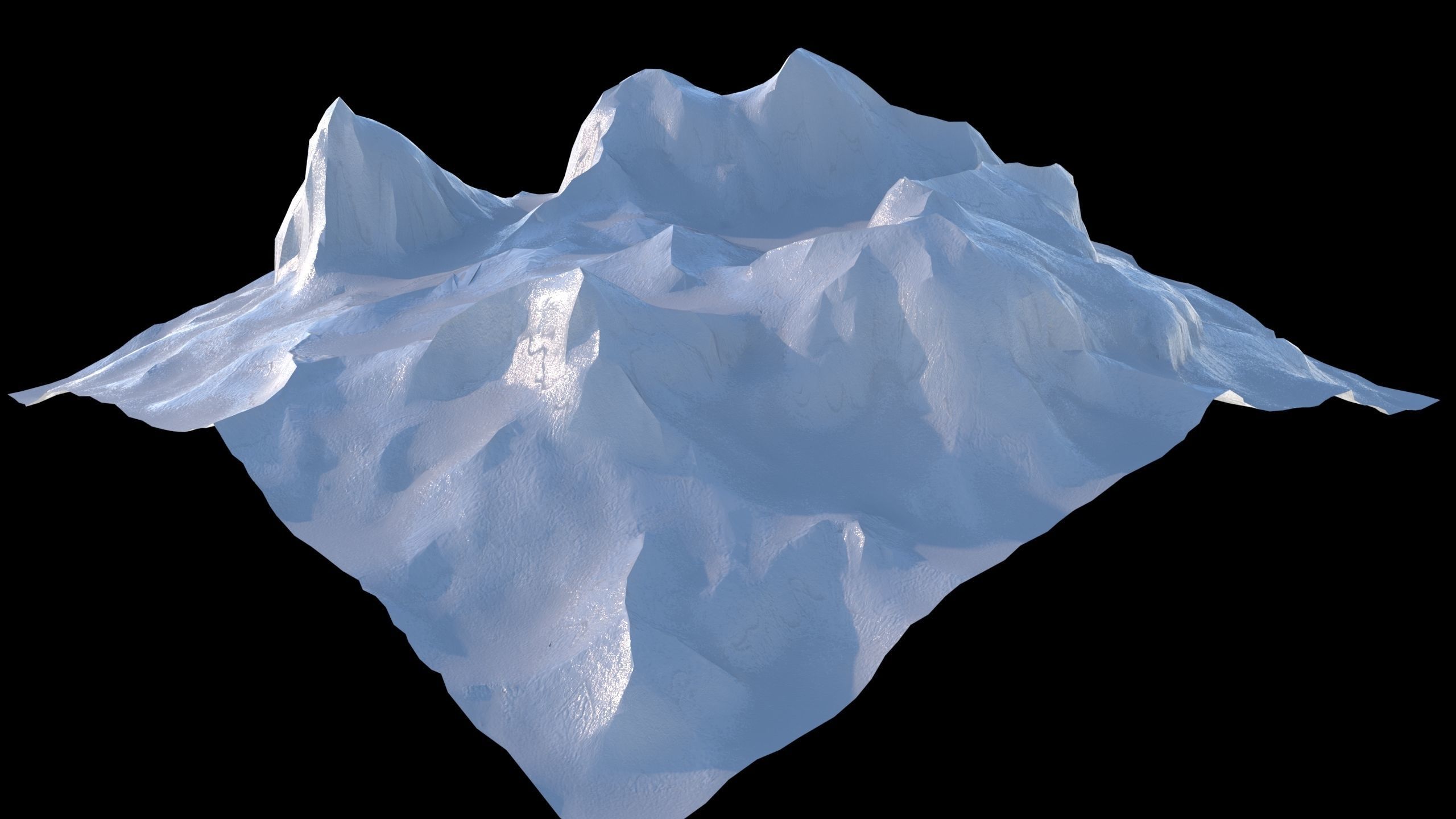 Mountain Low Poly PBR Low-poly 3D model_5